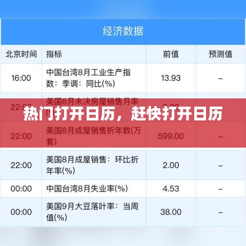 热门打开日历，赶快打开日历 