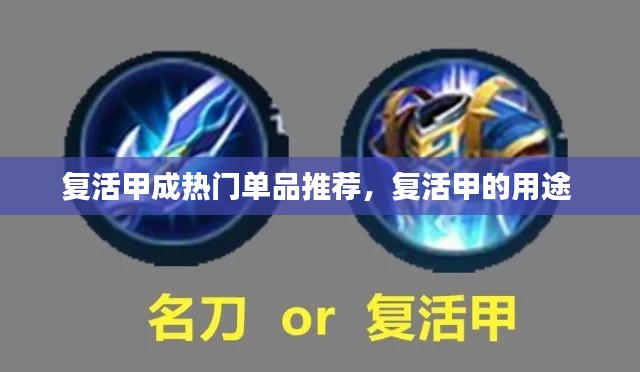 复活甲成热门单品推荐，复活甲的用途 