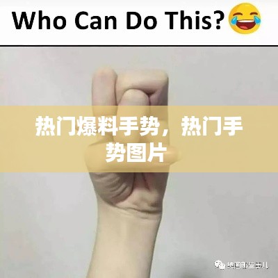 热门爆料手势，热门手势图片 