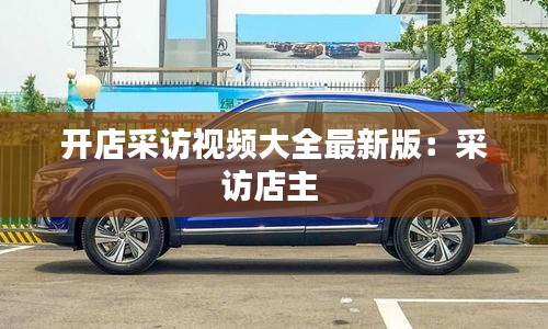 开店采访视频大全最新版：采访店主 