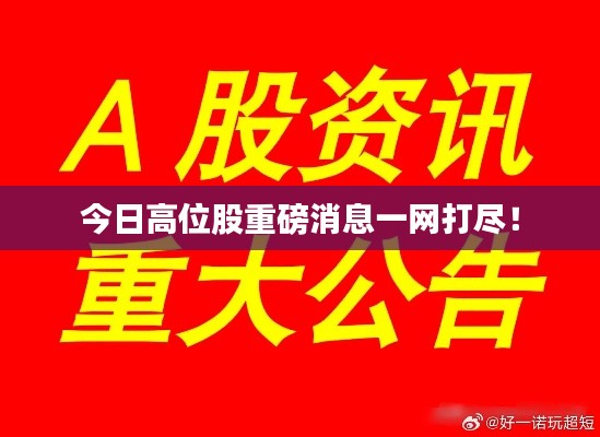 今日高位股重磅消息一网打尽！
