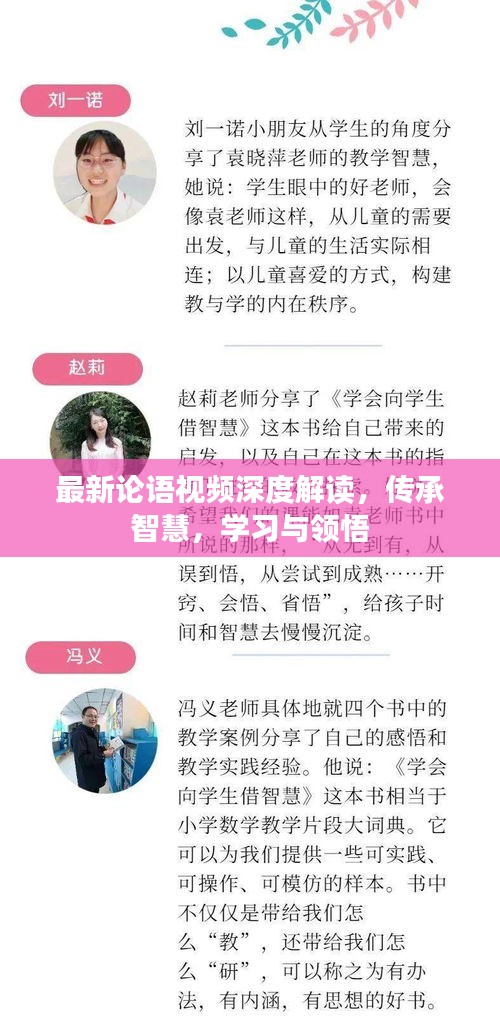 最新论语视频深度解读，传承智慧，学习与领悟