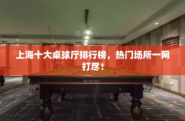 上海十大桌球厅排行榜，热门场所一网打尽！
