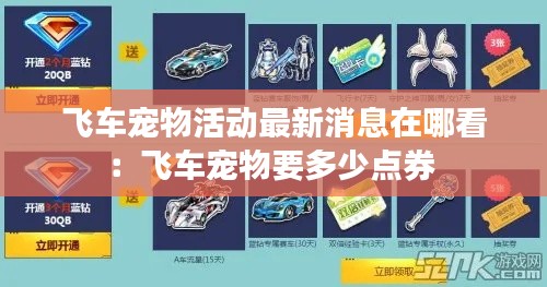 飞车宠物活动最新消息在哪看：飞车宠物要多少点券 