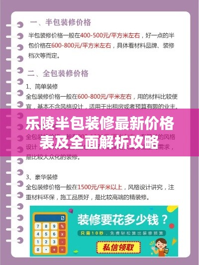 乐陵半包装修最新价格表及全面解析攻略