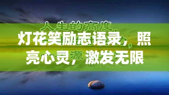 灯花笑励志语录，照亮心灵，激发无限潜能