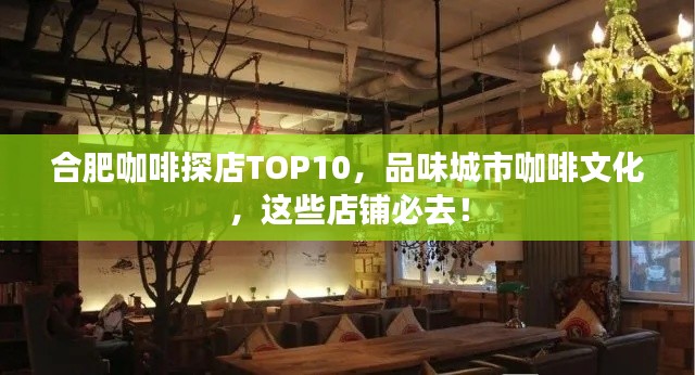 合肥咖啡探店TOP10，品味城市咖啡文化，这些店铺必去！