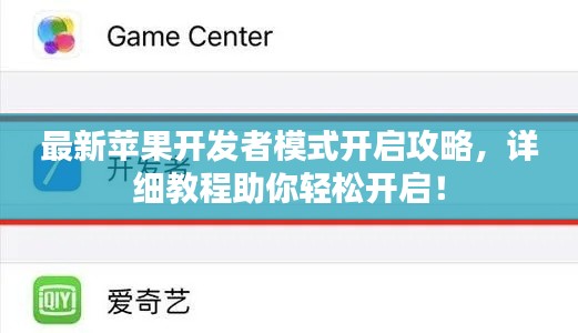 最新苹果开发者模式开启攻略，详细教程助你轻松开启！