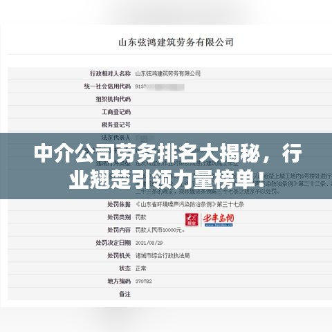 中介公司劳务排名大揭秘，行业翘楚引领力量榜单！