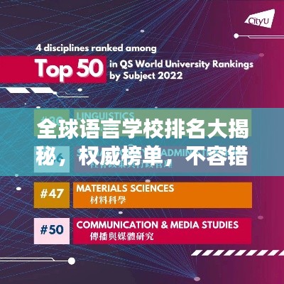 全球语言学校排名大揭秘，权威榜单，不容错过！