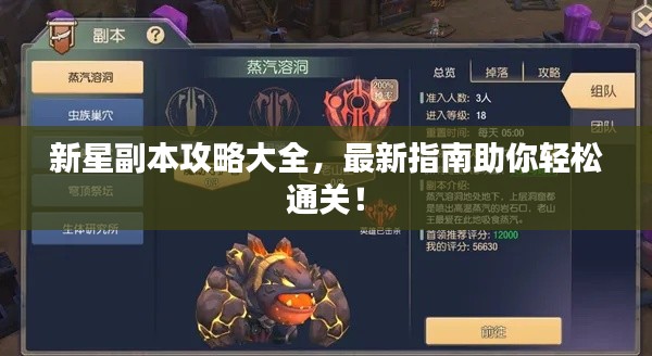 新星副本攻略大全，最新指南助你轻松通关！
