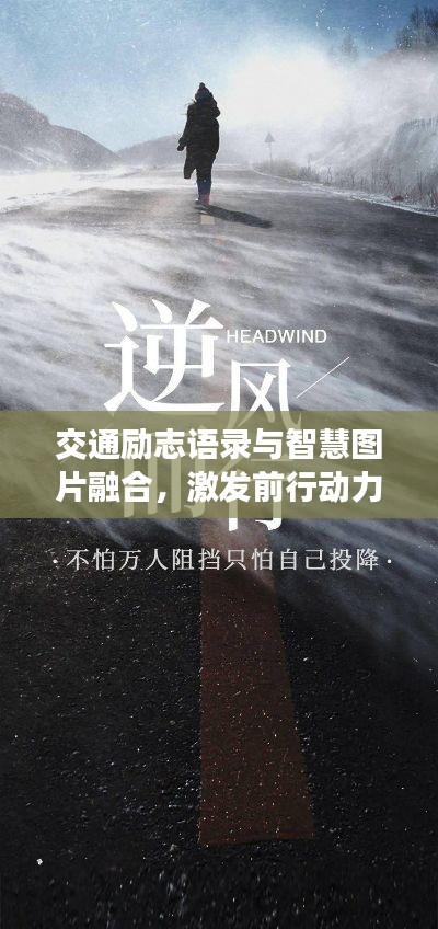交通励志语录与智慧图片融合，激发前行动力