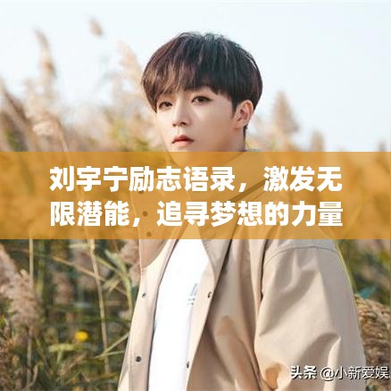 刘宇宁励志语录，激发无限潜能，追寻梦想的力量之源！