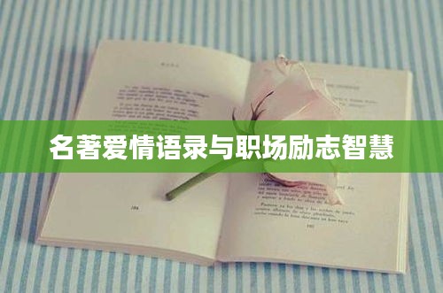名著爱情语录与职场励志智慧