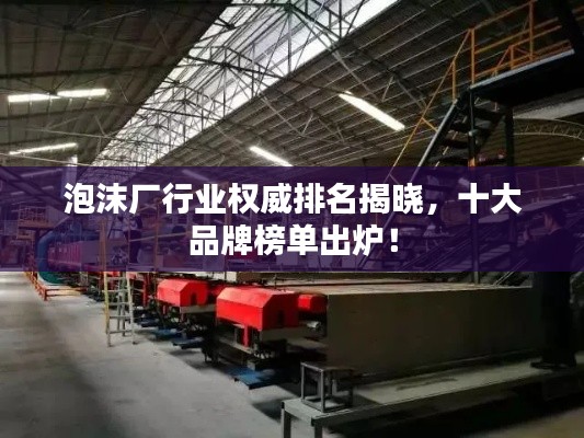 泡沫厂行业权威排名揭晓，十大品牌榜单出炉！
