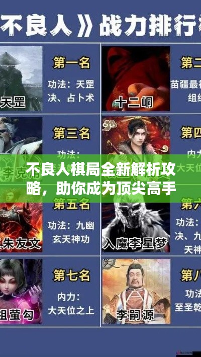 不良人棋局全新解析攻略，助你成为顶尖高手！