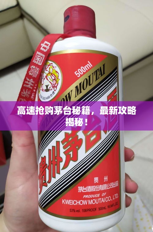 高速抢购茅台秘籍，最新攻略揭秘！