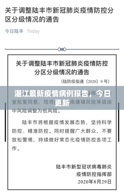 湛江最新疫情病例报告，今日更新