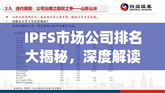 IPFS市场公司排名大揭秘，深度解读影响力分析！