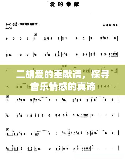 二胡爱的奉献谱，探寻音乐情感的真谛