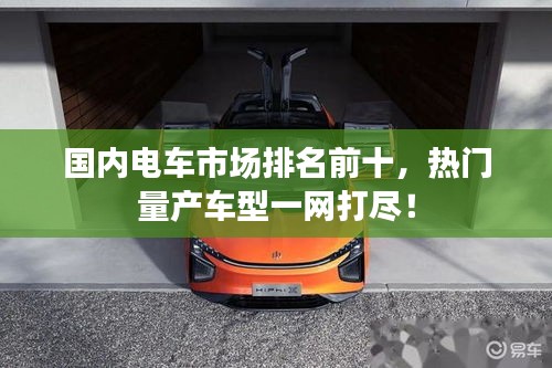 国内电车市场排名前十，热门量产车型一网打尽！