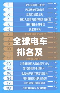 全球电车排名及价格一览表，购车必备指南！