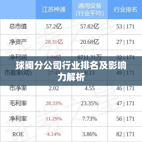 球阀分公司行业排名及影响力解析