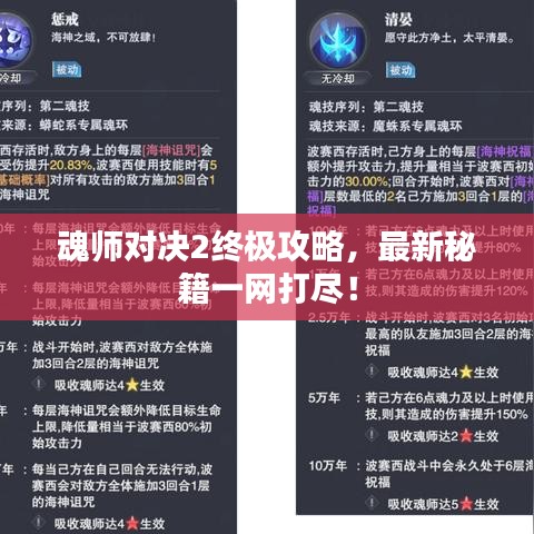 魂师对决2终极攻略，最新秘籍一网打尽！