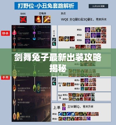 剑舞兔子最新出装攻略揭秘