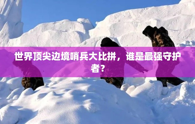 世界顶尖边境哨兵大比拼，谁是最强守护者？