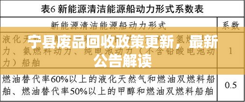 宁县废品回收政策更新，最新公告解读