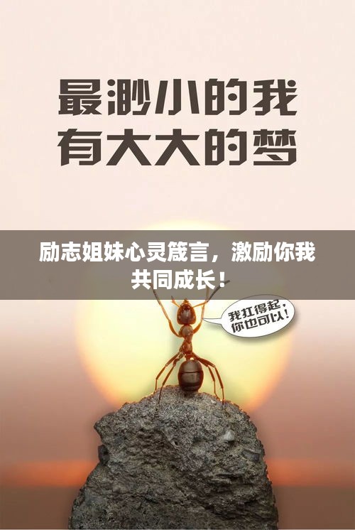 励志姐妹心灵箴言，激励你我共同成长！