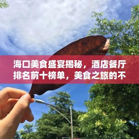 海口美食盛宴揭秘，酒店餐厅排名前十榜单，美食之旅的不二之选