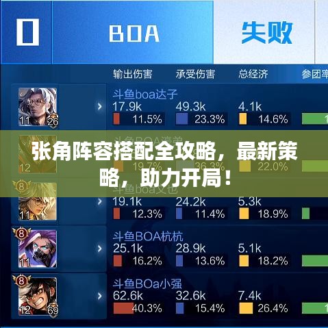张角阵容搭配全攻略，最新策略，助力开局！